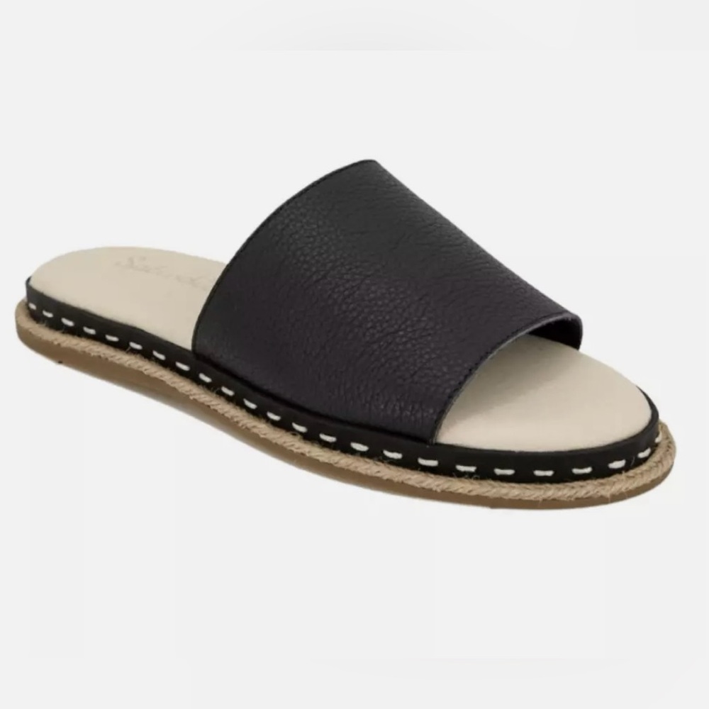 Splendid Black Leather Sandals Shoes Calipso Sz. 7.5